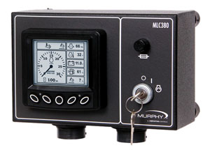 MLC380 engine control panel with PV380 display