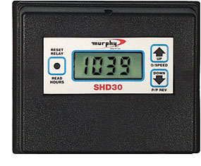 SHD30 digital tachometer, hourmeter and speed trip